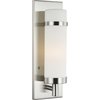 Progress Lighting Hartwick Collection Brushed Nickel One-Light Wall Sconce P710087-009